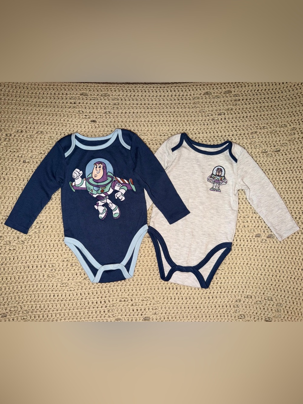 Disney Baby Buzz Lightyear Long Sleeve Bodysuits Set - 18M